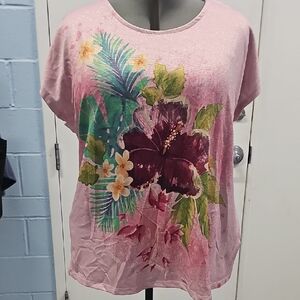 Floral Pink Women's Top